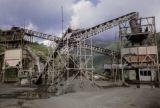 French Polynesia, concrete plant in Papeete