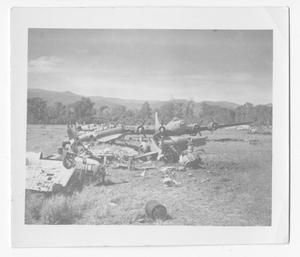 [Damaged Aircraft After Shelling of Henderson Field, Guadalcanal]