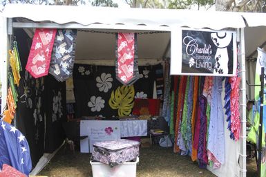 Rarotonga tivaivai designs, Pasifika Festival.