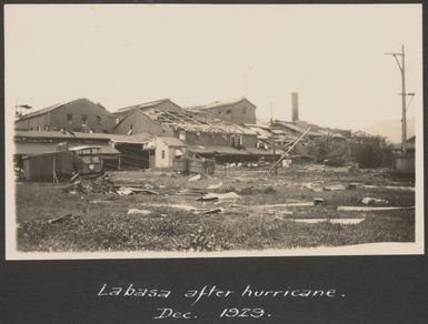 Hurricane damage at Labasa, December 1929