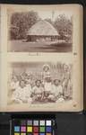 Samoan house [fale]; Samoan women and children, [c1880 to 1889]