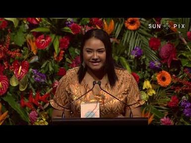 Pacific Emerging Leadership Award Winner ‘Alakihihifo Vailala's speech | SunPix Awards 2022