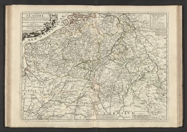 La partie Meridionale des Pays Bas, Connuë sous le nom Flandre divisée en plusieurs Provinces qui sont possedees par les Roys de France et d'Espagne et par les Estats Generaux des Provinces Unies ou Hollandois par le P. Coronelli. Corigeé augmenteé par le Sr. Tillemont. Dedié a son Altesse Royale Monseigneur le Duc Dorleans Frere Unique du Roy. Par son tres humble Serviteur J. B. Nolin. A Paris, Chez J. B. Nolin sur le Quay de l’Horloge du Palais, proche le Pont Neuf, a l'Enseigne de la Place des Victoires. Avec Privilege du Roy. 1690.