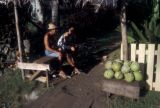 French Polynesia, roadside vendors in Papeete