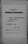 Patrol Reports. Eastern Highlands District, Goroka, 1957 - 1958