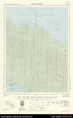 Solomon Islands, British Solomon Islands Protectorate, Santa Isabel, Series: X711, Sheet 8-159-2, 1970, 1:50 000