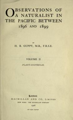 Observations of a naturalist in the Pacific between 1896 and 1899