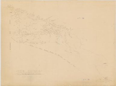 New Guinea : tracing from map supplied by Mr J.J. Cummins