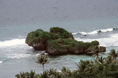 The scenic coastline of Orote Point near Apra Harbor