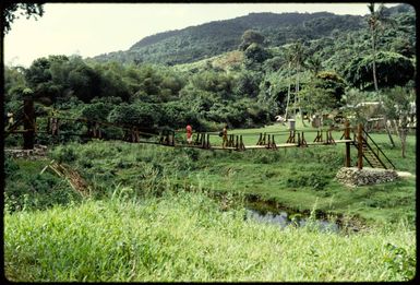 Footbridge, Levuka?, Fiji, 1971