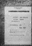 Patrol Reports. New Ireland District, Taskul, 1968 - 1969