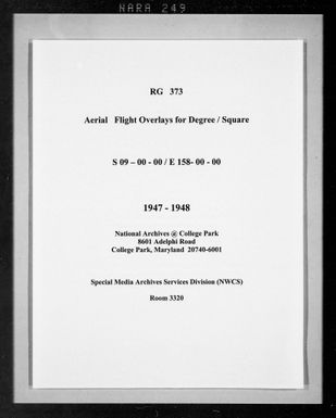 Overlay indexes for degree square 09S158E