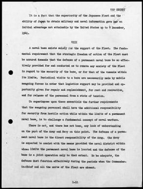 Kimmel, Husband E., Reports: Navy Court of Inquiry, Pearl Harbor Report, August 29, 1945