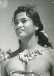 A young Polynesian woman from Maupiti island