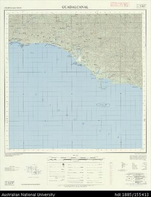 Solomon Islands, British Solomon Islands Protectorate, Guadalcanal, Series: X711, Sheet 9-160-14, 1976, 1:50 000