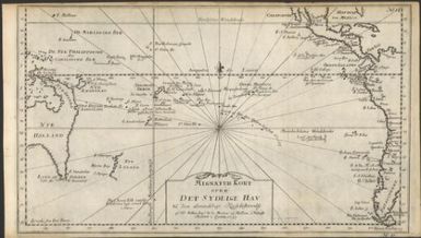 Mignatur kort over det sydlige hav til den almindelige reijsebeskrivelse / af hr Bellin ingr. de la marine, og medlem i Vidensk Societet i London 1753