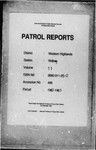 Patrol Reports. Western Highlands District, Wabag, 1962 - 1963