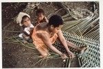 Weaving floor mats together