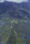 Aerial view of mountain village, Woitape area