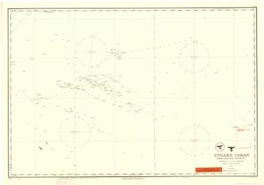 [German nautical charts of German New Guinea, Micronesia, Samoa and Kiautschou]: Stiller Ozean. Mittlerer Teil, Sudblatt. (Sheet 406)