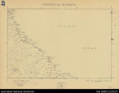 Papua New Guinea, Fourmil of Salamaua, Fourmil series, Sheet 39, 1957, 1:253 440