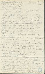 Letter: James Creech to his father, Christmas 1944