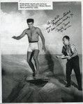 Photocopy of signed publicity photo shoot from "Blue Hawaii" (1961)