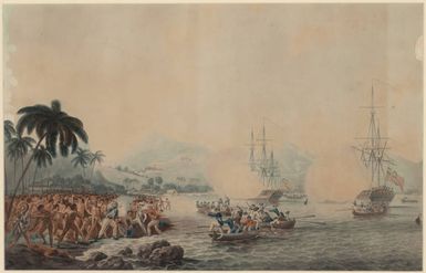 The Death of Captain Cook, Hawaii, 1779