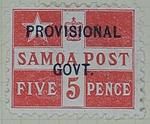 Stamp: Samoan Five Pence