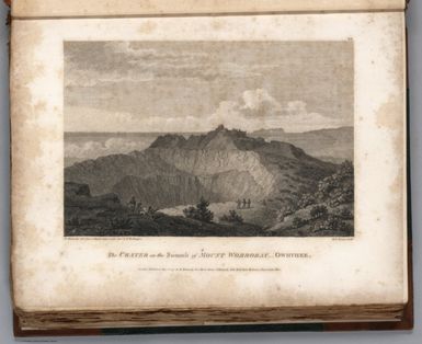 (View) Plate I (in Volume III). The Crater on the Summit of Mount Worroray - Owhyhee.