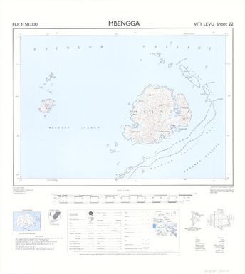 Fiji 1:50,000: Mbengga (Sheet Viti Levu 22)