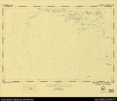 Papua New Guinea, Chimbu SE, Survey Index 30, 1:50 000, 1973