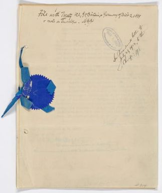 Instrument of Cession of the Islands of Tutuila and Aunu'u to the United States Government, in Samoan, With English Translation and Certificate of Interpretation