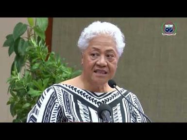 PM Fiame Naomi Matā'afa - Fa'atautoga 'o Sitiseni Sāmoa fou (24 April 2025)