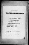 Patrol Reports. West Sepik District, Amanab, 1969 - 1970