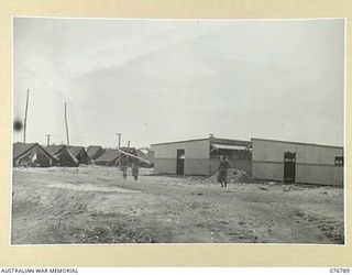 MADANG, NEW GUINEA. 1944-10-31. PETTY OFFICERS' AND RATINGS' MESS OF THE RAN ADMINISTRATION STAFF