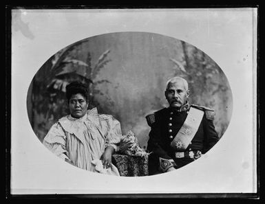 [King Malietoa and Queen, Samoa]