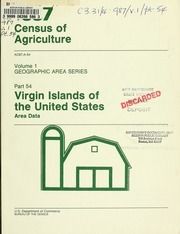 1987 census of agriculture, pt.54 Virgin Islands of U.S.