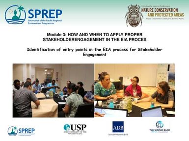 PLP-ESS Module : How and When to Apply Proper stakeholder engagement in the EIA Process