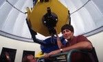 Students at the Keck Observatory in Hawaii.