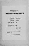 Patrol Reports. Central District, Goilala, 1956-1957