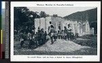 Men making lime from coral, Hienghène, New Caledonia, ca.1900-1930