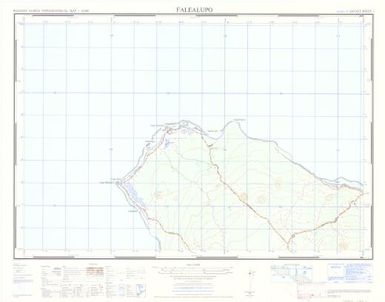 Western Samoa topographical map 1:20,000: Falealupo (Sheet 1)