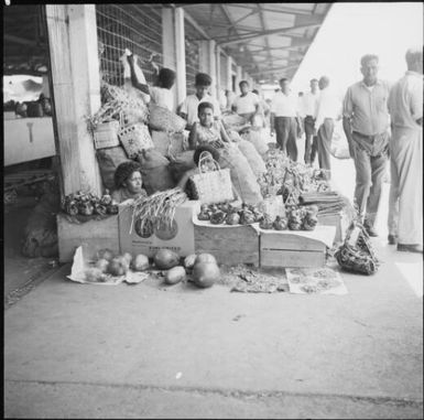 Fruit and vegetable market stall, Fiji, 1966, 1 / Michael Terry