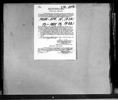 Volume 242: April 14, 1932 - May 19, 1932