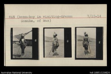 Man : Boss-boy in visiting dress