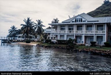 French Polynesia - Building with lattice designs