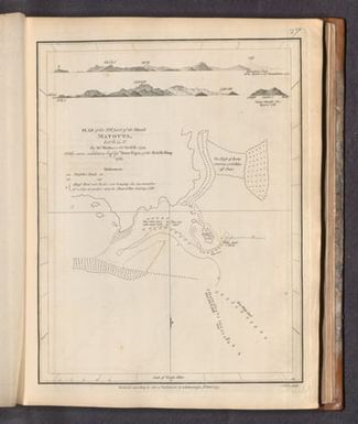 Plan of the N.W. part of the Island Mayotta...