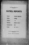 Patrol Reports. Western Highlands District, Wabag, 1971 - 1972