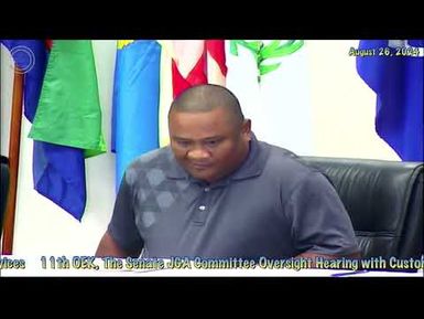 11th OEK, The Senate JGA Oversight Hearing with Customs, Border Protection, and Postal Services